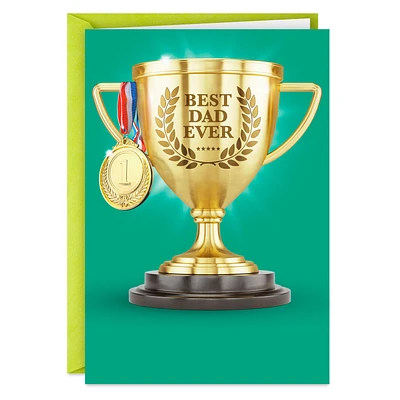 Best Dad Ever Trophy and Medal Funny Card for Dad for only USD 3.99 | Hallmark