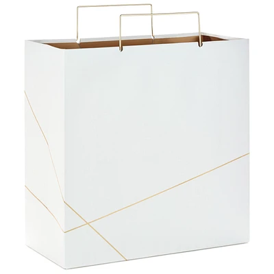 White With Gold Large Square Gift Bag, 10.4" for only USD 6.99 | Hallmark