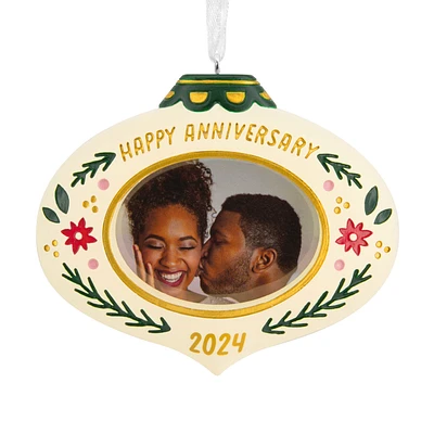 Happy Anniversary 2024 Photo Frame Hallmark Ornament for only USD 12.99 | Hallmark