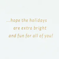 Extra Bright and Fun Holiday Card for Grandson and Family for only USD 3.99 | Hallmark