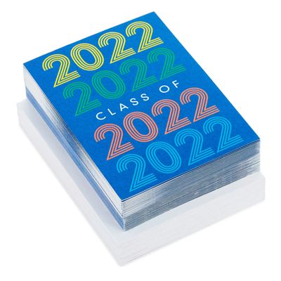 Class of 2022 Blank Note Cards, Pack of 40