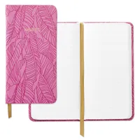 Etched Leaves Pink Slim Notebook for only USD 12.99 | Hallmark