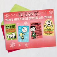 Peanuts® Snoopy Smiles Funny Christmas Card With Mini Cards for only USD 6.99 | Hallmark