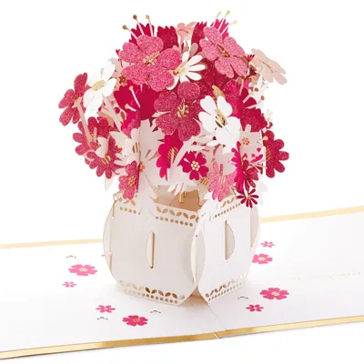 Happy Thoughts Flower Bouquet 3D Pop-Up Thinking of You Card for only USD 12.99 | Hallmark