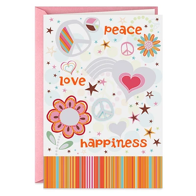 Peace, Love and Happiness Birthday Card for only USD 2.99 | Hallmark