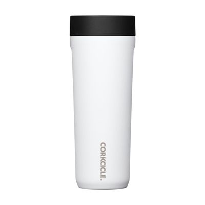 Corkcicle Gloss White Stainless Steel Commuter Cup, 17 oz.
