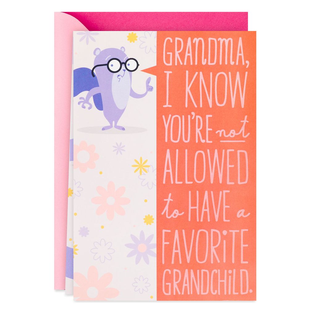 Hallmark Your Favorite Grandchild Funny Mother's Day Card for ...