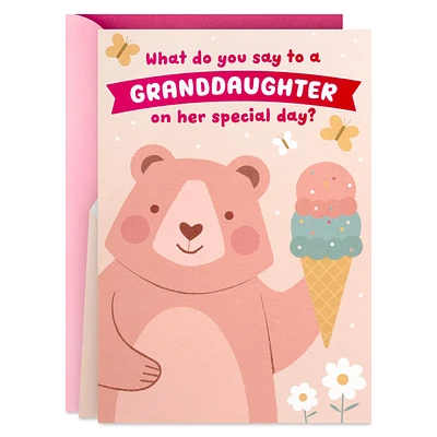 Big Bear Hug Pop-Up Birthday Card for Granddaughter for only USD 4.59 | Hallmark