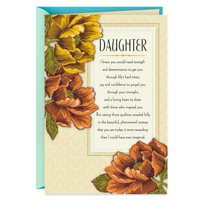 Orange and Yellow Flowers Birthday Card for Daughter for only USD 3.99 | Hallmark