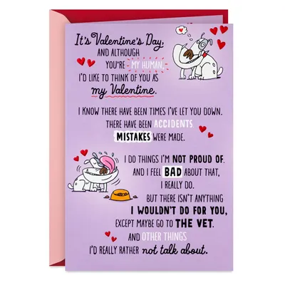 You're My Human Funny Valentine's Day Card From the Dog for only USD 3.99 | Hallmark