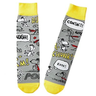 Peanuts® Flying Ace Snoopy Crew Socks for only USD 14.99 | Hallmark