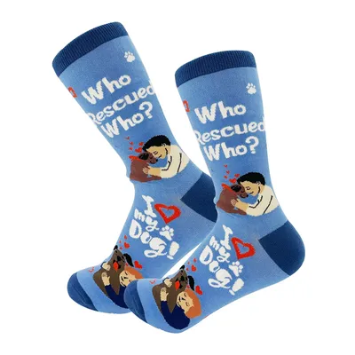 E&S Pets Happy Tails Rescue Dog Novelty Crew Socks for only USD 11.99 | Hallmark