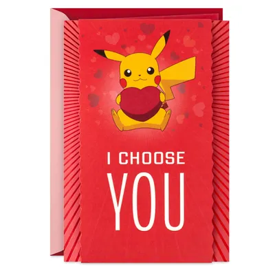 Pokémon Pikachu I Choose You Love Card for only USD 6.99 | Hallmark