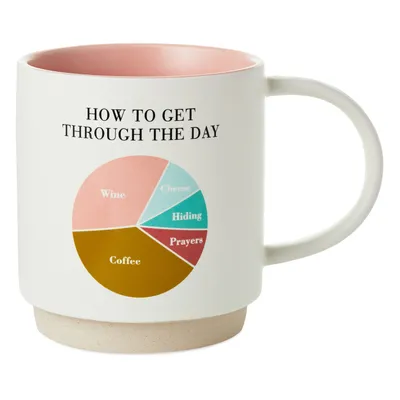 Get Through the Day Pie Chart Funny Mug, 16 oz. for only USD 16.99 | Hallmark