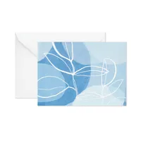 Leaf Outlines on Blue Blank Note Cards, Box of 10 for only USD 9.99 | Hallmark
