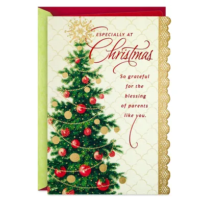 Grateful for Your Blessings Christmas Card for Parents for only USD 5.59 | Hallmark