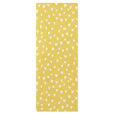 White Hearts on Yellow Tissue Paper, 6 Sheets for only USD 1.99 | Hallmark