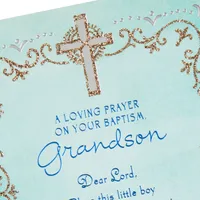 Silver Cross Religious Baptism Card for Grandson for only USD 4.59 | Hallmark