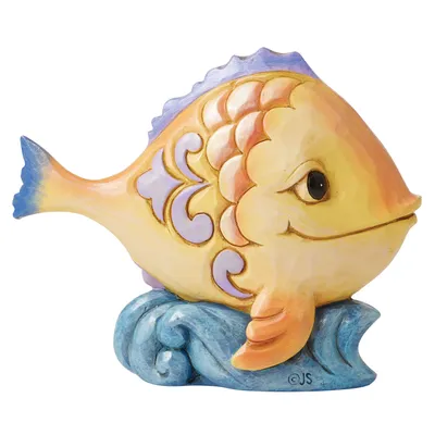 Jim Shore Mini Fish Figurine, 3.5" for only USD 29.99 | Hallmark