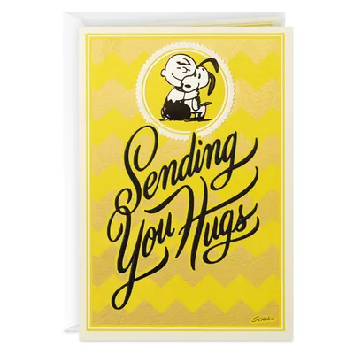 Peanuts® Charlie Brown and Snoopy Sending Hugs Get Well Card for only USD 4.59 | Hallmark