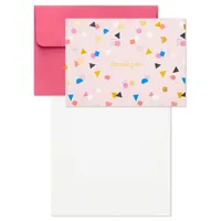 Confetti on Pink Boxed Blank Thank-You Notes, Pack of 10 for only USD 9.99 | Hallmark