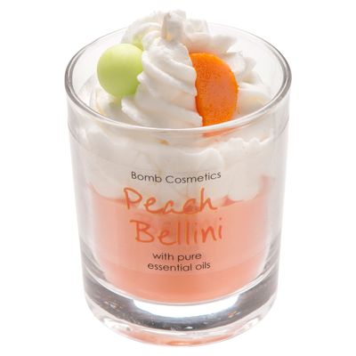 Bomb Cosmetics Peach Bellini Scented Jar Candle