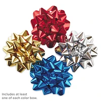 Assorted 12-Pack Red, Blue, Gold and Silver Gift Bows for only USD 9.99 | Hallmark