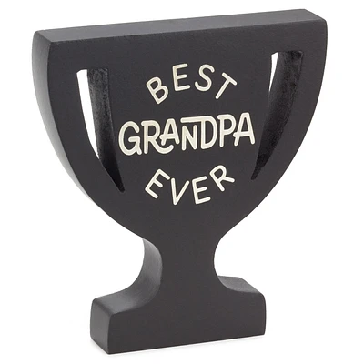 Best Grandpa Ever Trophy-Shaped Quote Sign, 5.3x6 for only USD 16.99 | Hallmark
