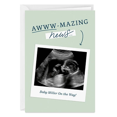 Aw-Mazing News Folded Congratulations Photo Card for only USD 4.99 | Hallmark