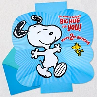 Peanuts® Snoopy and Woodstock Pop-Up Hug 2nd Birthday Card for only USD 5.59 | Hallmark