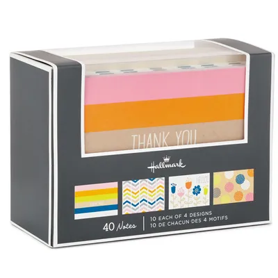 Assorted Kraft Blank Note Cards and Thank-You Notes, Box of 40 for only USD 11.99 | Hallmark