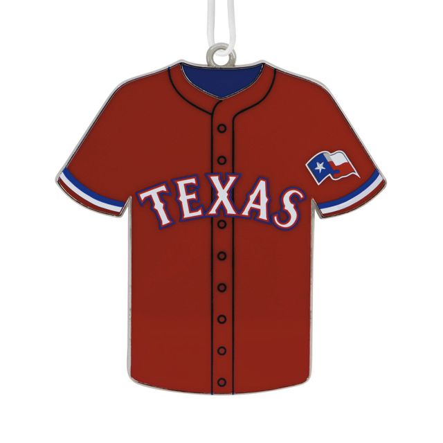 Hallmark MLB Texas Rangers™ Baseball Jersey Metal Hallmark Ornament