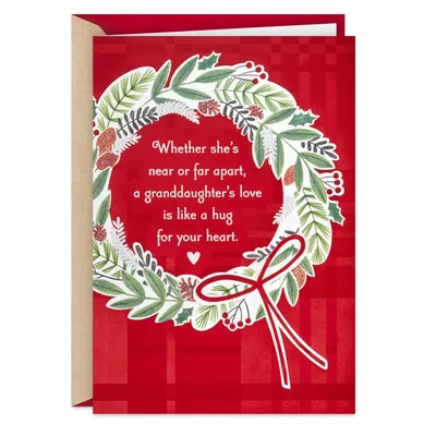 Your Love's Like a Hug Religious Christmas Card for Granddaughter for only USD 3.99 | Hallmark