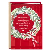Your Love's Like a Hug Religious Christmas Card for Granddaughter for only USD 3.99 | Hallmark