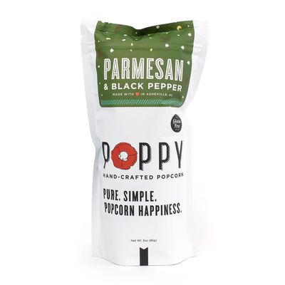 Parmesan and Black Pepper Poppy Popcorn, 3 oz. Bag