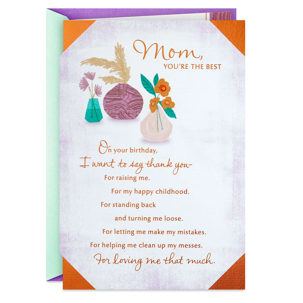 Mom, You're the Best Birthday Card for only USD 5.59 | Hallmark