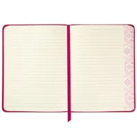 Embossed Border Fuchsia Faux Leather Notebook for only USD 14.95 | Hallmark