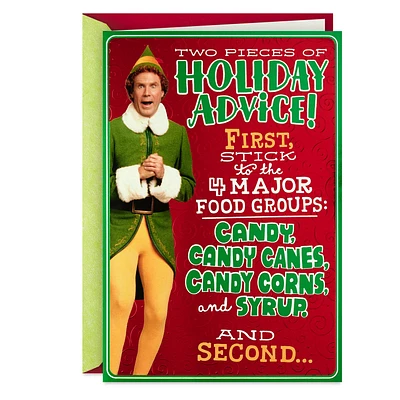 Elf Buddy the Elf™ Holiday Advice Funny Christmas Card for only USD 4.59 | Hallmark