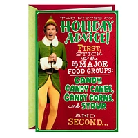 Elf Buddy the Elf™ Holiday Advice Funny Christmas Card for only USD 4.59 | Hallmark