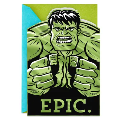 Marvel Avengers Hulk Epic Birthday Card for only USD 3.59 | Hallmark