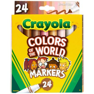 Crayola® Colors of the World Markers, 24-Count