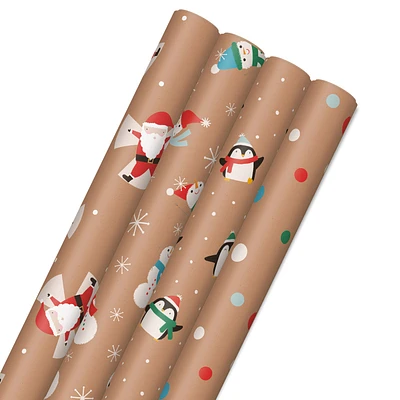 Kraft Assorted 4-Pack Christmas Wrapping Paper, 88 sq. ft. for only USD 16.99 | Hallmark