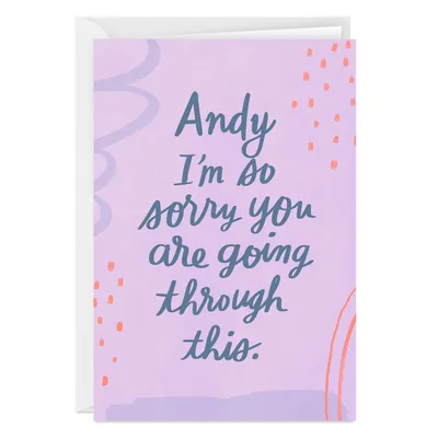 Sorry You're Going Through This Folded Thinking of You Photo Card for only USD 4.99 | Hallmark