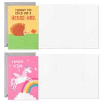 Assorted Blank Kids Encouragement Cards With Stickers in Pouch, Pack of 12 for only USD 9.99 | Hallmark