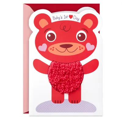 Cute Red Bear Baby's First Valentine's Day Card for only USD 4.99 | Hallmark