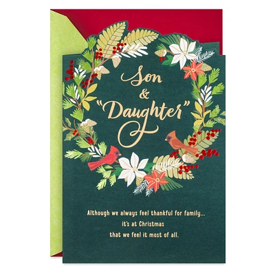 Love and Gratitude Christmas Card for Son and Daughter-in-Law for only USD 4.59 | Hallmark