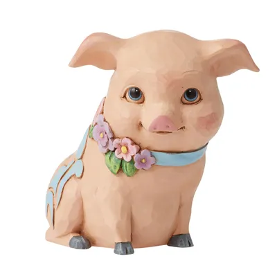 Jim Shore Mini Pig Figurine, 3.5" for only USD 29.99 | Hallmark