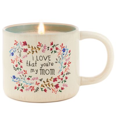 Natural Life Love That You're My Mom Gardenia Mug Candle, 10 oz.