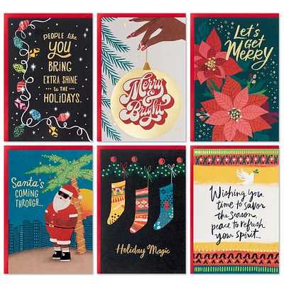 Vibrant Holidays Boxed Christmas Cards Assortment, Pack of 24 for only USD 15.99 | Hallmark