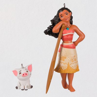 Disney Moana and Pua Ornaments, Set of 2